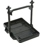 Battery tray holder with adjustable clamps