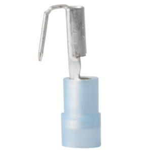 Electrical terminal connector with blue insulation