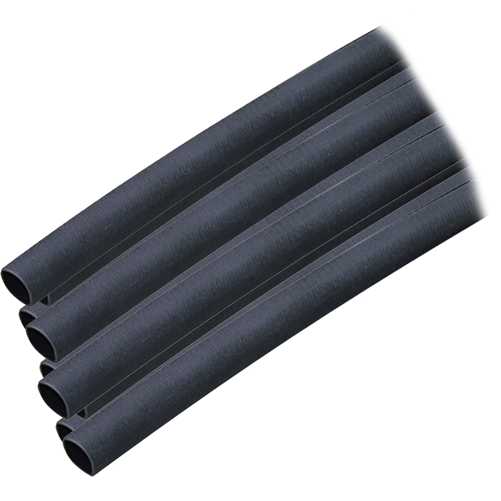 Black heat shrink tubing for electrical insulation.
