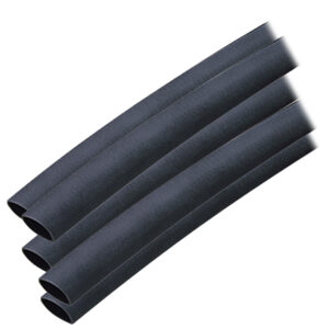 Four black industrial hoses aligned horizontally.