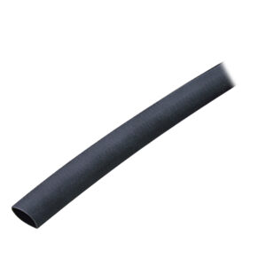 Black curved rubber tube on white background