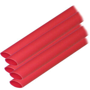 Red plastic tubes stacked diagonally