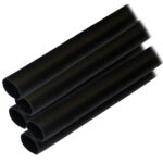 Black heat shrink tubing, various sizes.