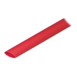 Red plastic tube on white background