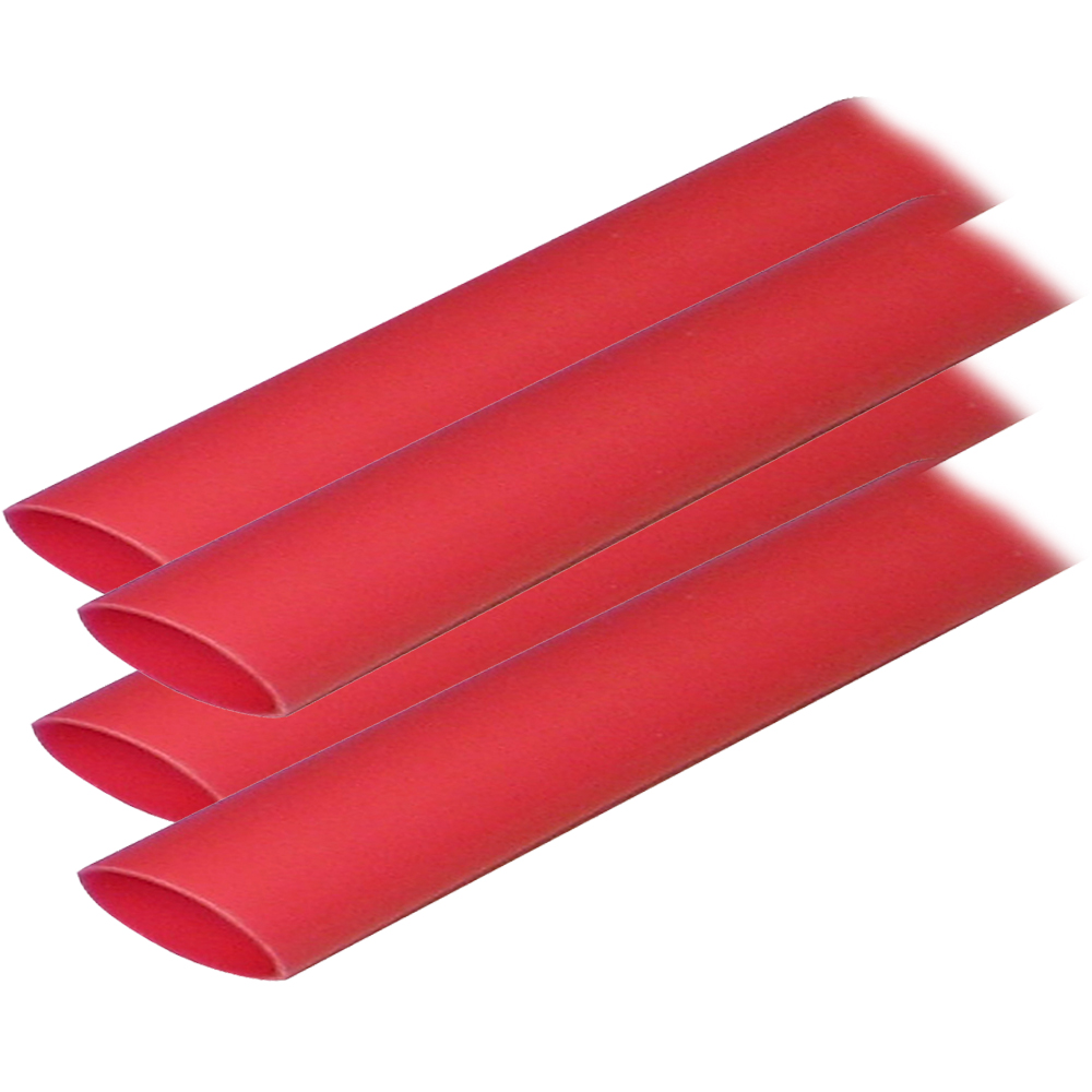 Red heat shrink tubes for electrical insulation.