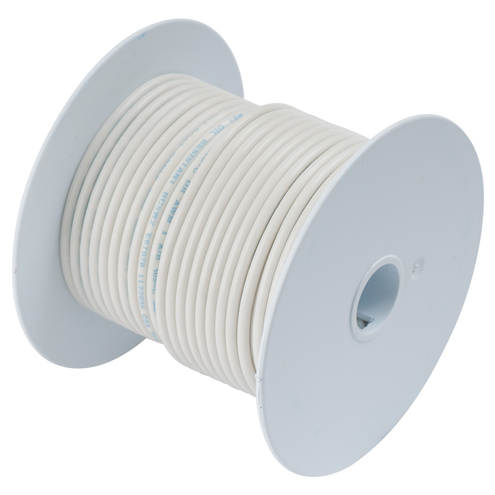 Spool of white electrical wire