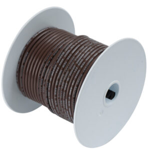 Brown electrical cable spool