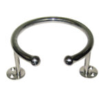 Chrome wall mount towel ring holder