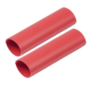 Two red silicone grips on display.