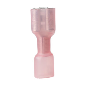 Pink insulated female disconnect terminal connector