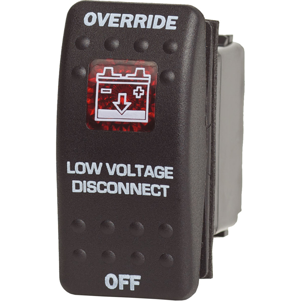 Low voltage disconnect switch in off position.