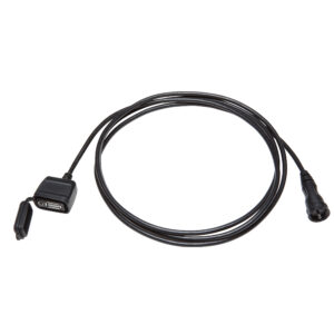Black USB extension cable with protective cap