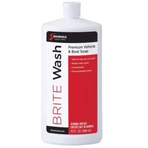 Brite Wash premium vehicle and boat soap bottle.