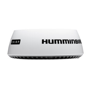 Humminbird marine radar CHIRP technology device.