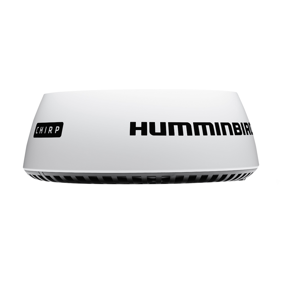 Humminbird marine radar CHIRP technology device.