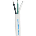 Marine grade cables, black, green, white wires
