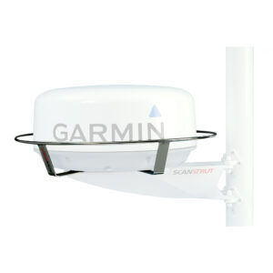 Garmin radar mounted on Scanstrut pedestal.