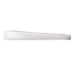 Minimalist white LED light fixture