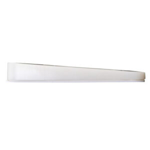 Minimalist white LED light fixture