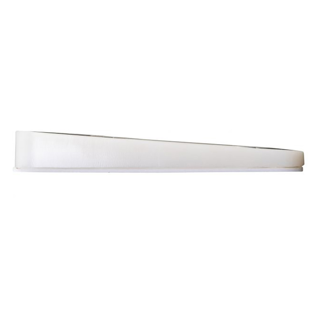 Minimalist white LED light fixture