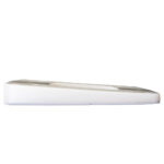 Side view of a white foot wedge.