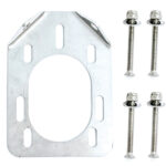 Metal bracket with bolts and nuts set