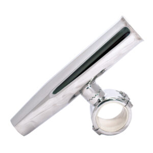 Silver stainless steel fishing rod holder clamp