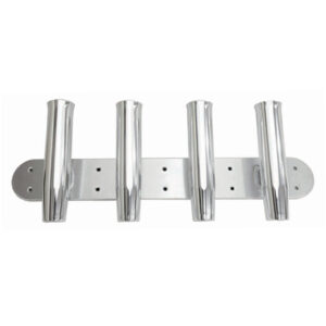 Four-tube metal fishing rod holder mount