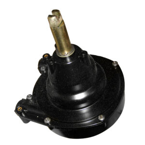 Black rotary tool accessory component close-up