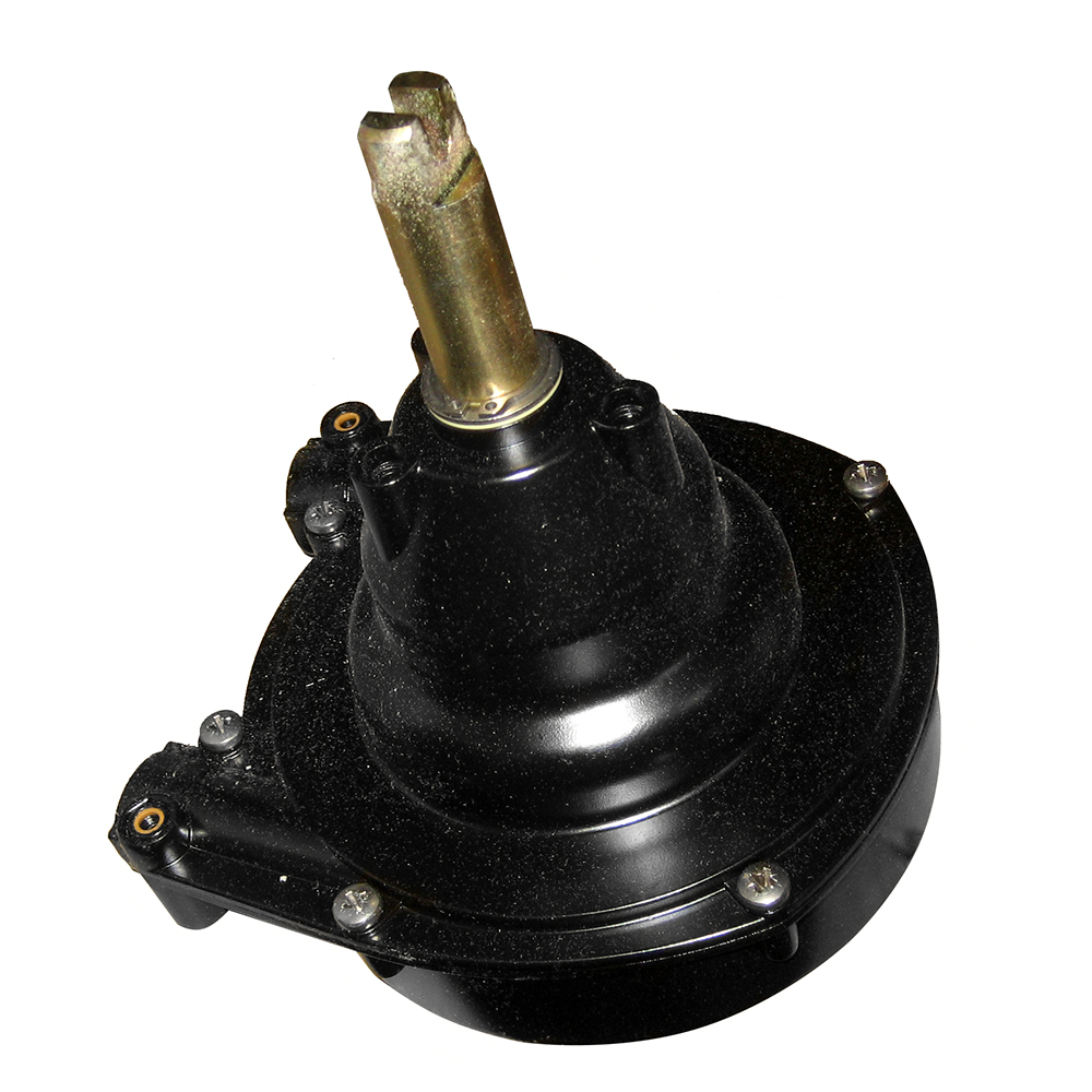 Black rotary tool accessory component close-up