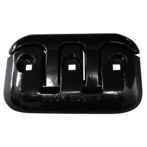 Black metal dock edge bumper guard