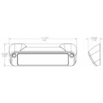 Technical diagram of a handle with dimensions.