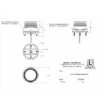 Sailboat spreader light diagram with measurements.