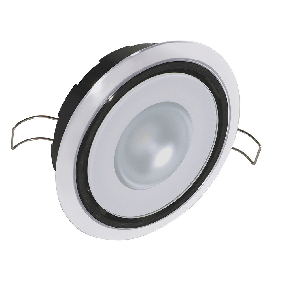 Round LED recessed ceiling light fixture