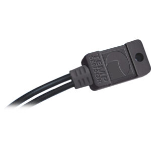 Black temperature sensor with wires attached