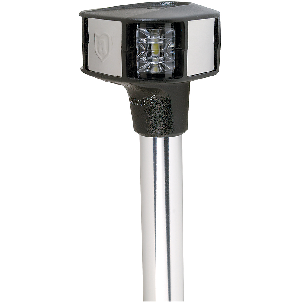 Black walking cane handle with LED light