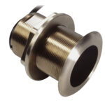 Bronze through-hull fitting for marine applications.