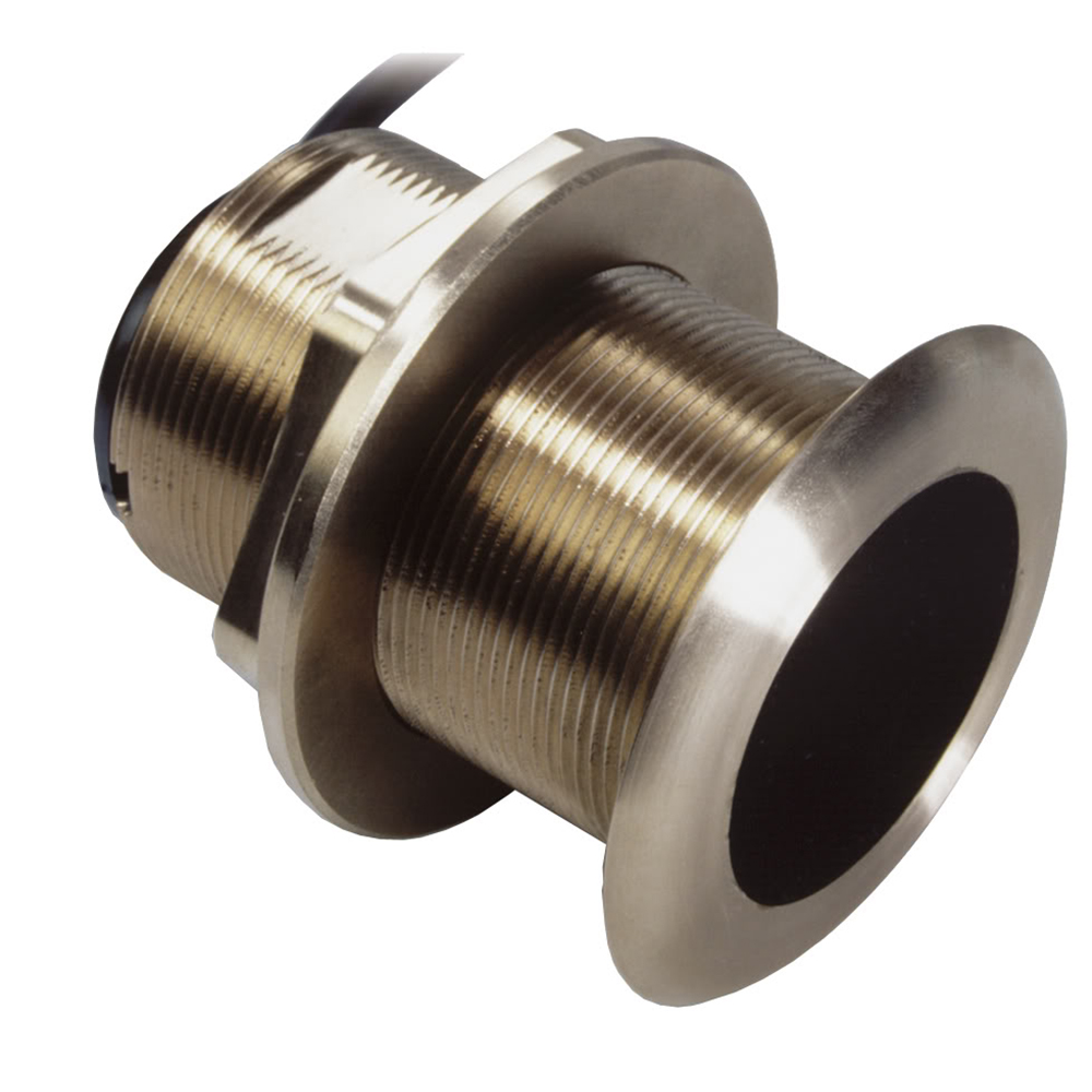 Bronze through-hull fitting for marine applications.