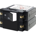 Double pole 30A miniature circuit breaker switch