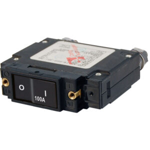 Black 100A circuit breaker switch