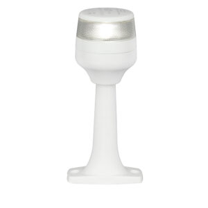 White LED navigation light on stand