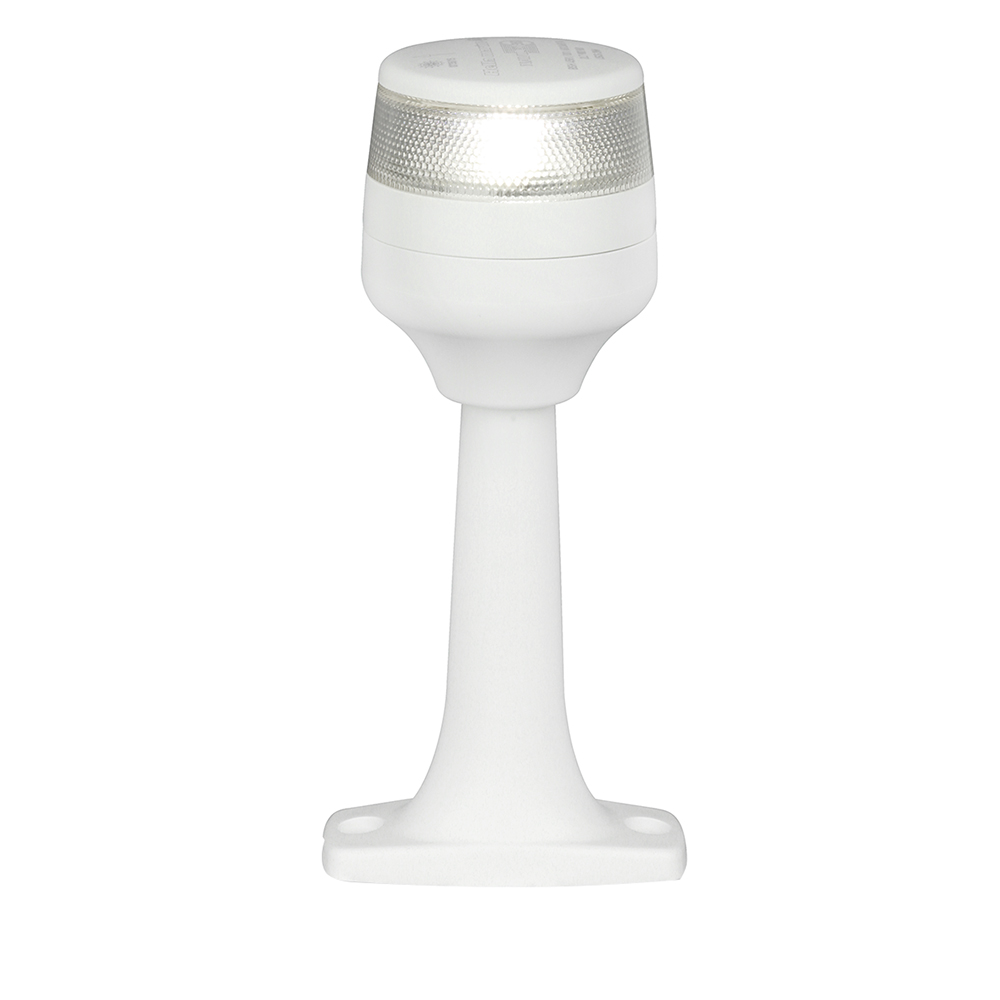 White LED navigation light on stand