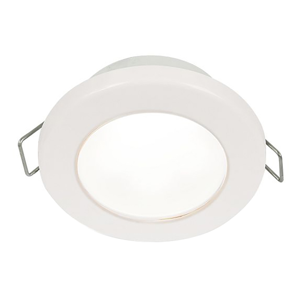 Recessed round ceiling light fixture.