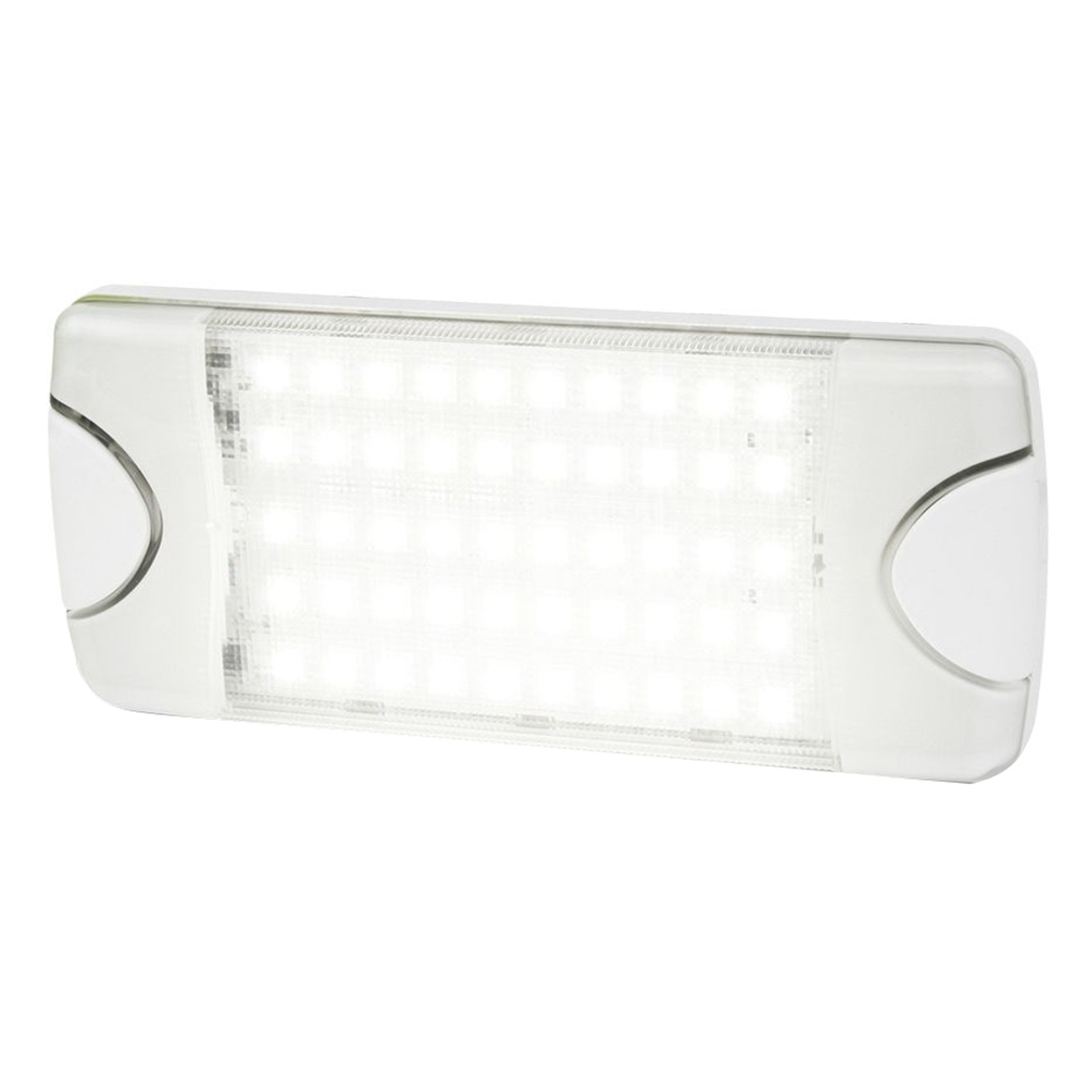 LED emergency light with white casing