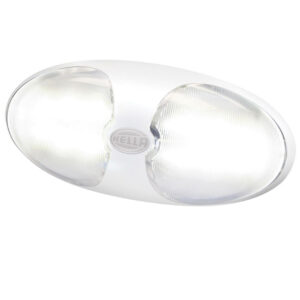 Hella oval-shaped white ceiling light fixture