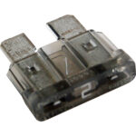 Close-up of a transparent blade fuse