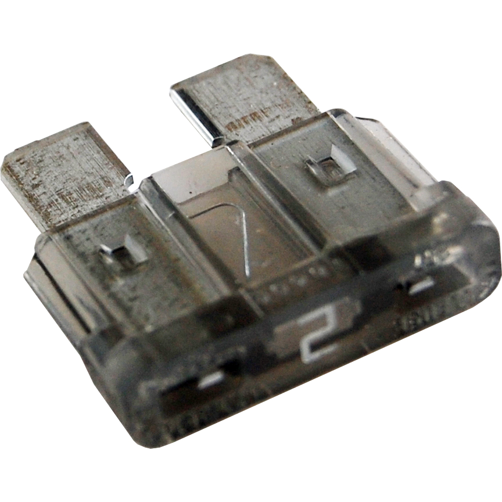 Close-up of a transparent blade fuse