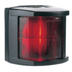 Red and black rectangular navigation light
