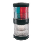 Red and green industrial signal light