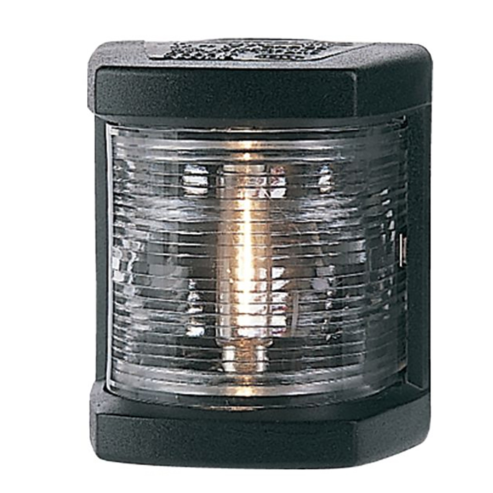 Black and clear navigation light for boats